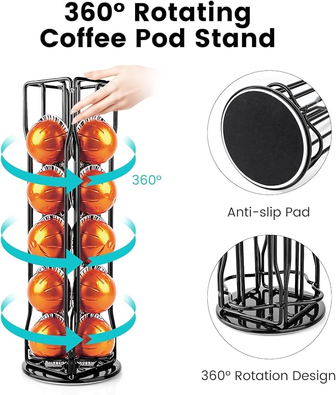 Coffee Pod Stand Holder for Nespresso Vertuoline 20 Pods, Coffee Bar Vertuo Pod - Image 4
