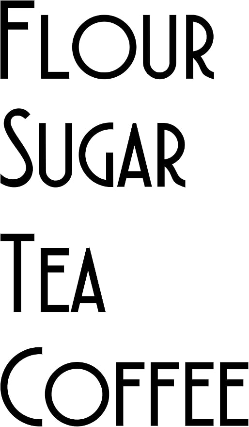Set of 4 Canister Labels by MinglewoodTrading