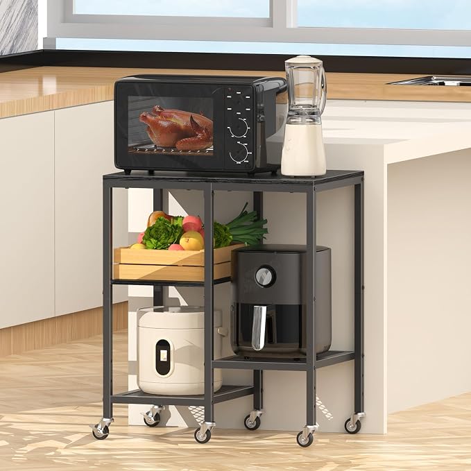 OGEMXU Kitchen Microwave Cart, Microwave Stand - Image 4