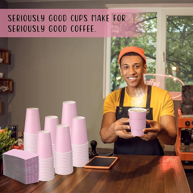 Tioncy 24 Set 12 oz Disposable Coffee Cups - Image 5
