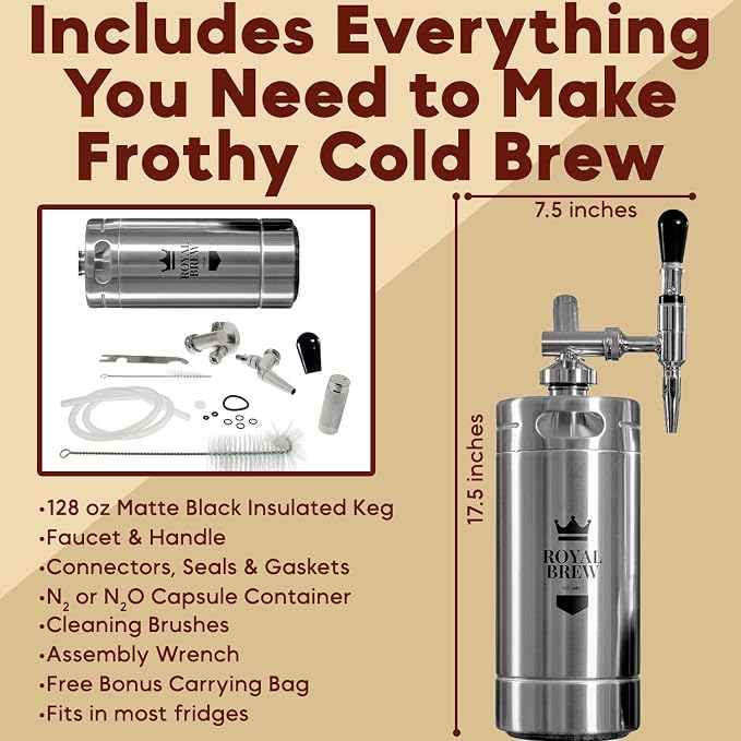 The Original Royal Brew Nitro Cold Brew Coffee Maker - Image 8