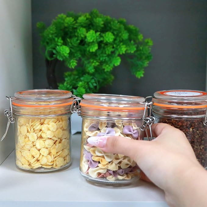 Flrolove 8 oz Small Airtight Glass Jars - Image 6