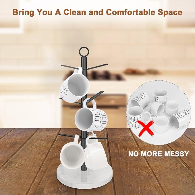 Mug Holder Tree, Coffee Cup Stand Holder, Thick Base Mug Rack - Image 4