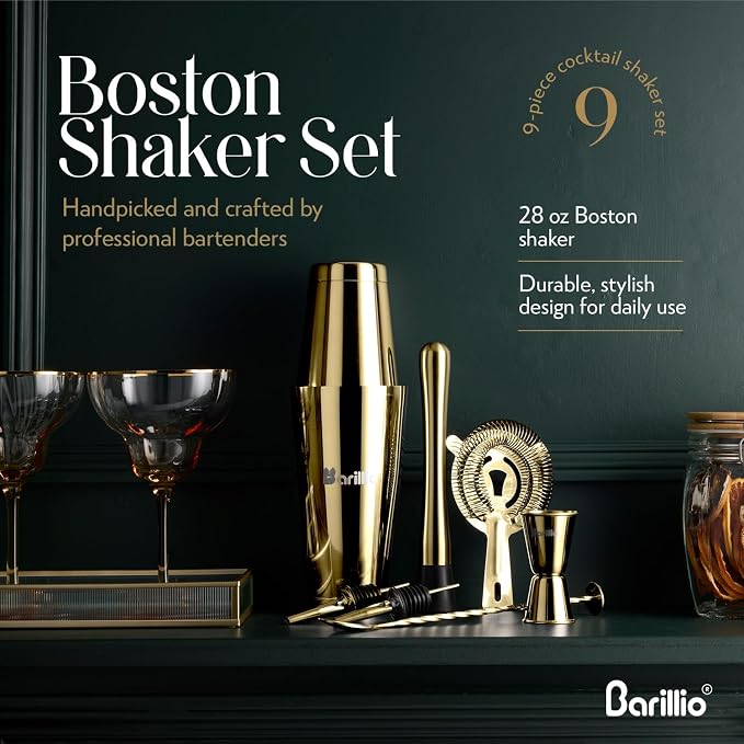 Barillio Gold Boston Shaker Set - Image 4