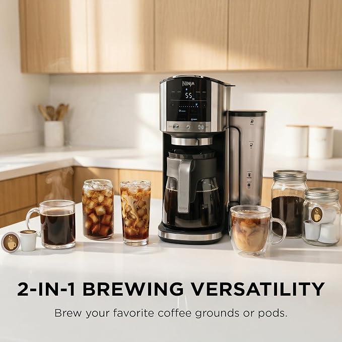 Ninja DualBrew Coffee Maker | Brew Coffee Grounds & Pods | Brew Classic - Image 2