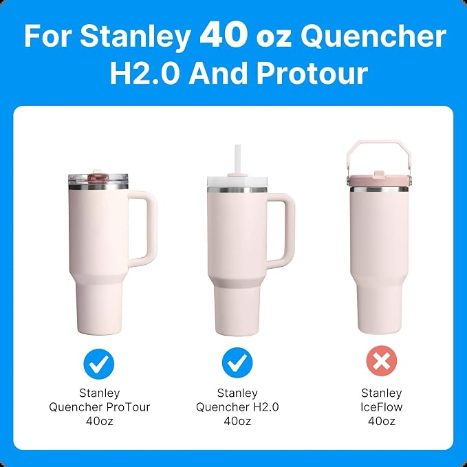 40oz Tumbler Lid Replacement for Stanley Quencher 40 oz - Image 6