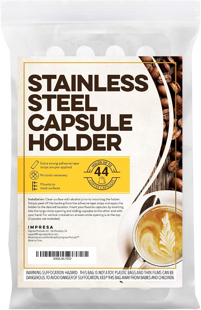 IMPRESA Coffee Capsule Holder Under Cabinets - Image 8