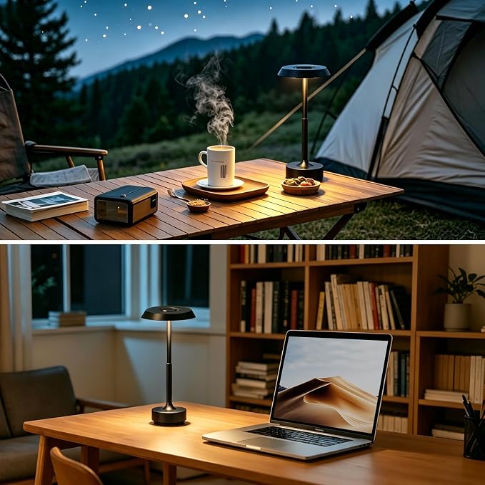 1 Pack Cordless Table Lamp, Portable LED Desk Lamps, 5000mAh Battery Operated - Image 4