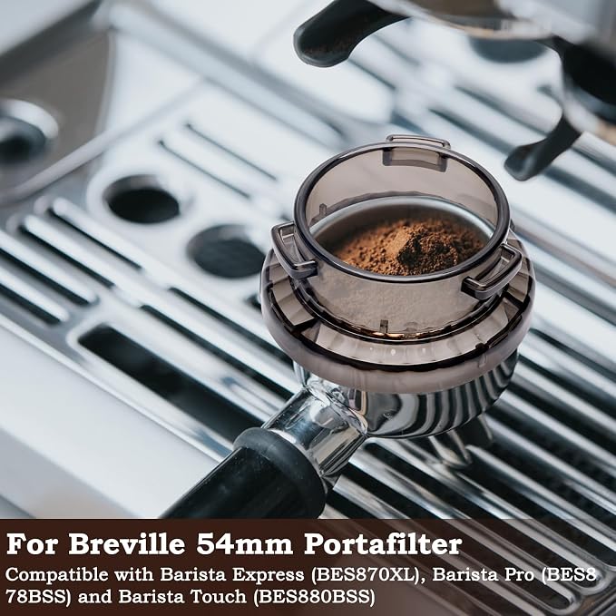 54mm Dosing Funnel with 53.5mm Puck Screen, Catcan Espresso Portafilter Funnel - Image 3