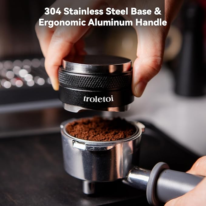 54mm Espresso Accessories Kit – Coffee Distributor & Tamper Leveler, WDT Tool - Image 2