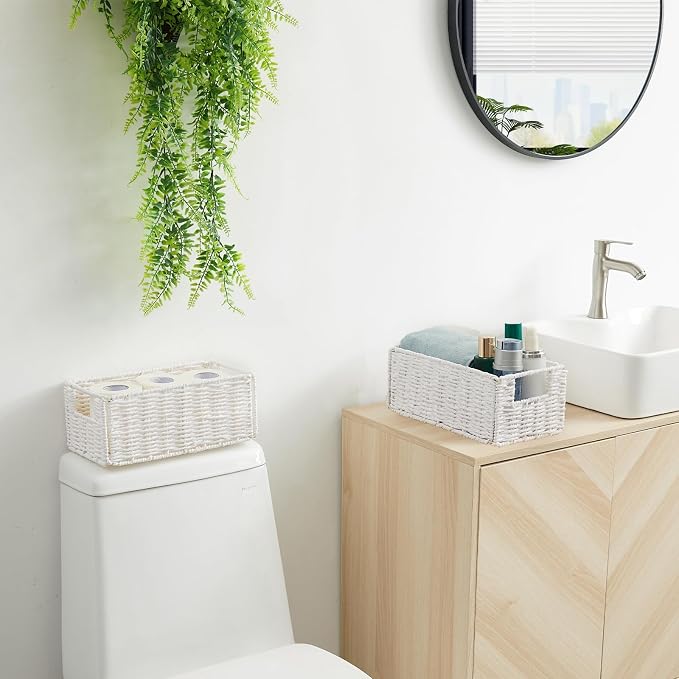 Vagusicc Wicker Storage Basket, Small Storage Baskets - Image 3