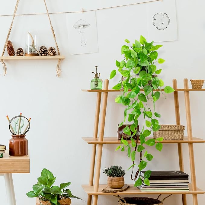 LOYWREE 3 Pack Small Artificial Hanging Plants - Image 5