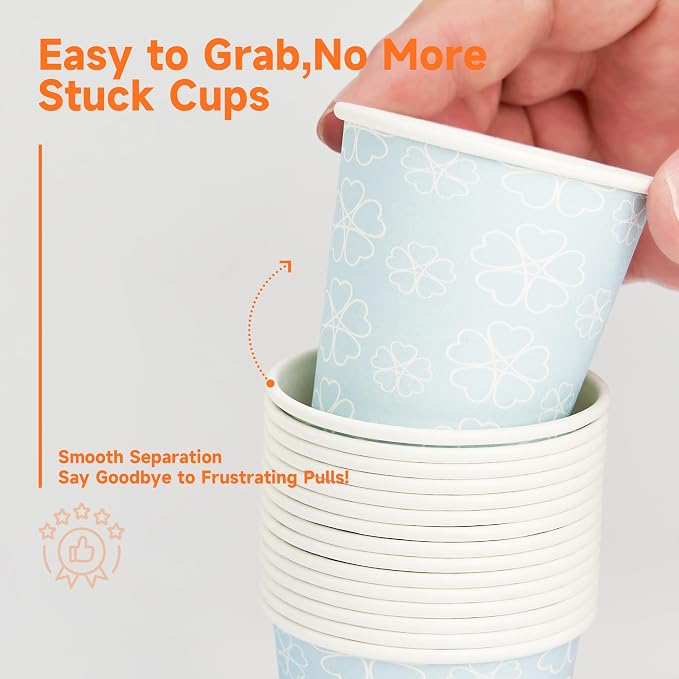 METAPRINT 300 Pack 3 oz Bathroom Cups, Disposable Paper Cups - Image 5