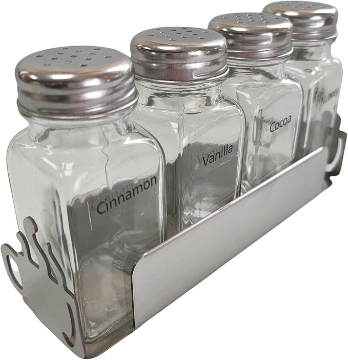 Rattleware Coffee Cup Labeled Shaker and Rack Set by rattleware