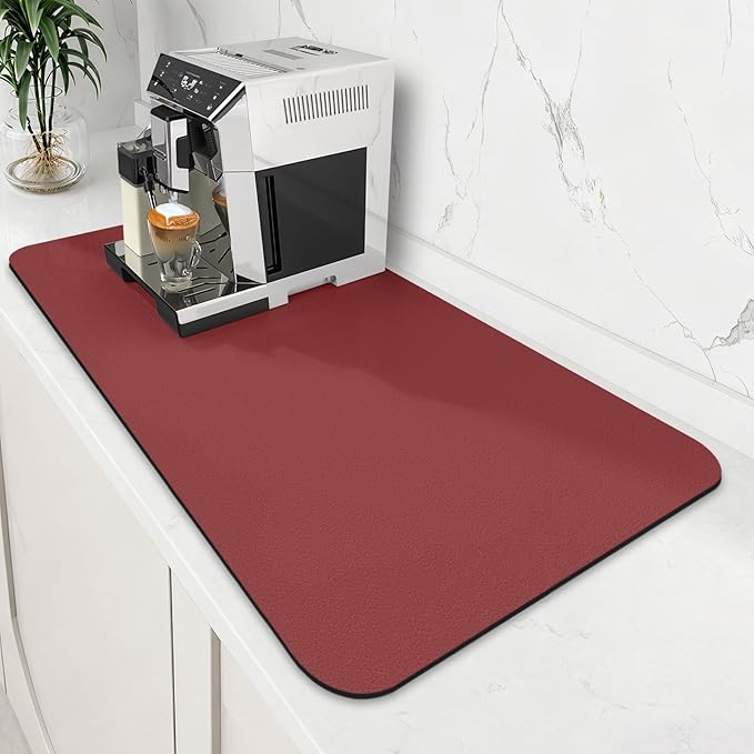 WISELIFE Coffee Mat Super Absorbent Dish Drying Mat Coffee Bar Accessories Match by WiseLife