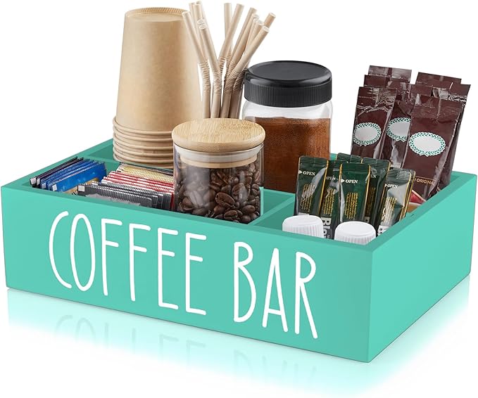 ALELION Turquoise Coffee Station Organizer by ALELION
