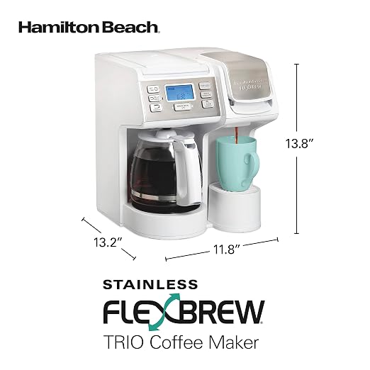 Hamilton Beach FlexBrew Trio 2-Way Coffee Maker, Compatible - Image 8