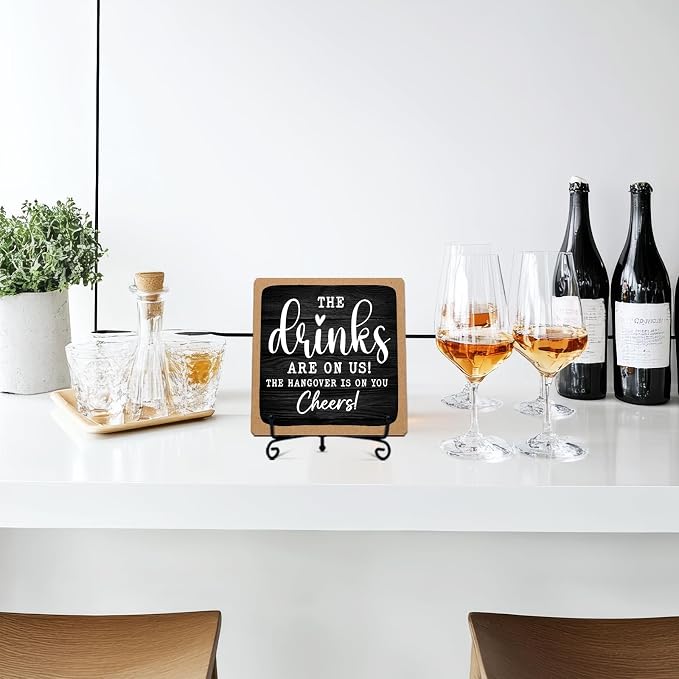 Bar Decorations for Home, 5 Inche Bar Drinks Gift for Colleagues Friends New - Image 4