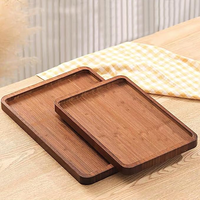 XZHXFX Bamboo Serving Tray, Food Tray - Image 4