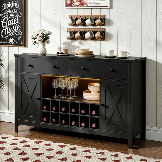 COMHOMA Coffee Bar Cabinet by ComHoma