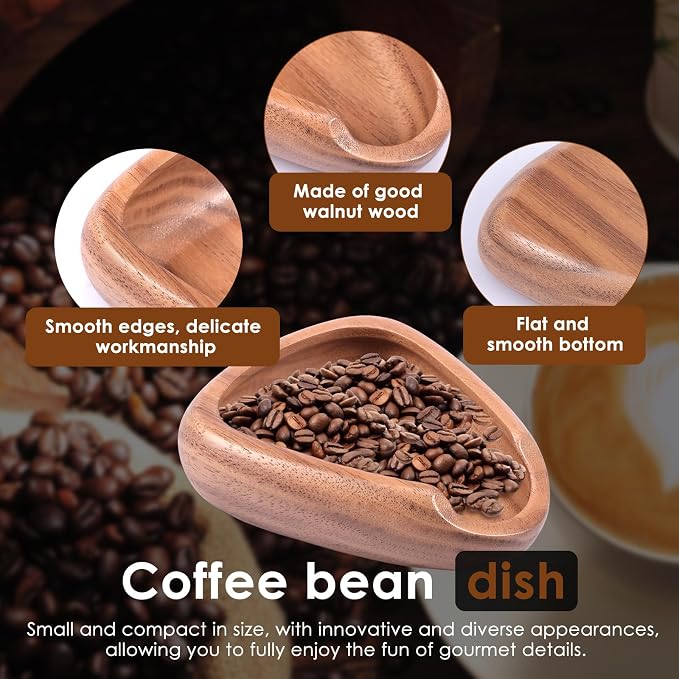 Coffee Dosing Cup with Spray Bottle, Walnut Wood Espresso Accessories Kit - Image 4