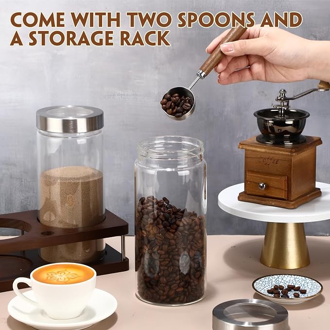 Suclain Glass Coffee Grounds Container - Image 3