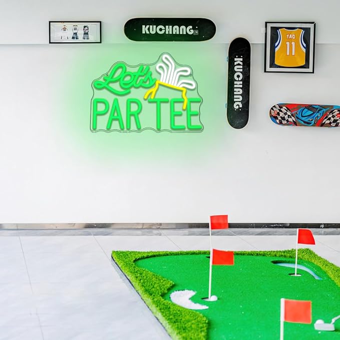 Let's Par Tee Neon Sign Dimmable Golf Neon Light Sign - Image 7