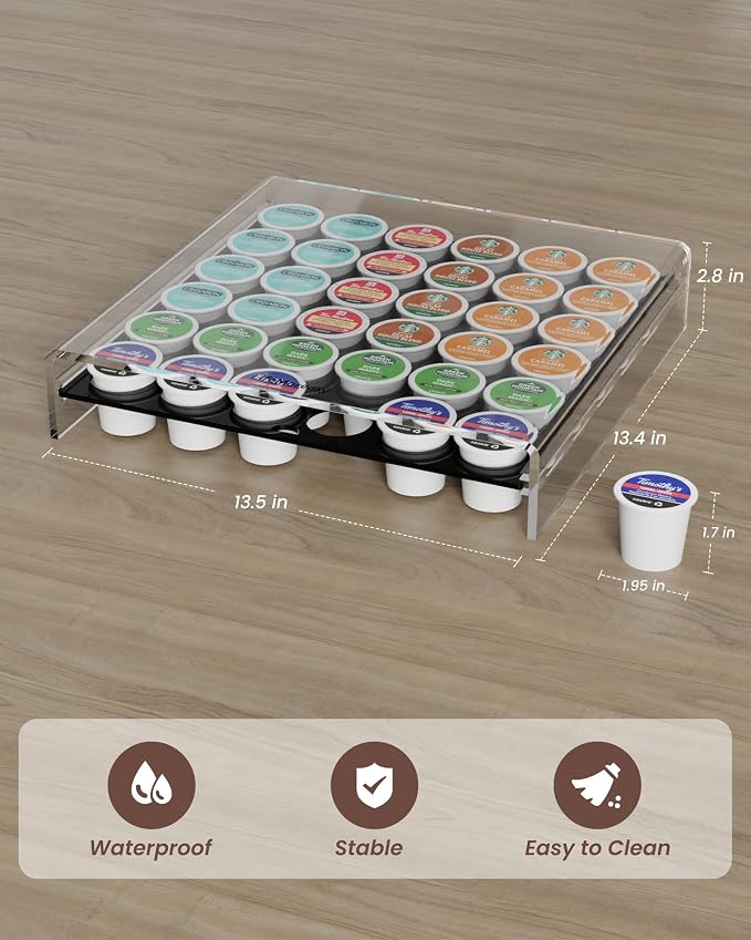 K Cup Holder, Coffee Pod Holder Drawer Capsule Display Storage - Image 3