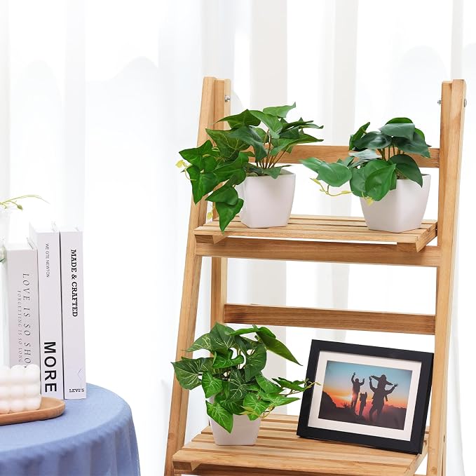 COCOBOO 3 Packs Fake Plants, Small Artificial Plants - Image 4