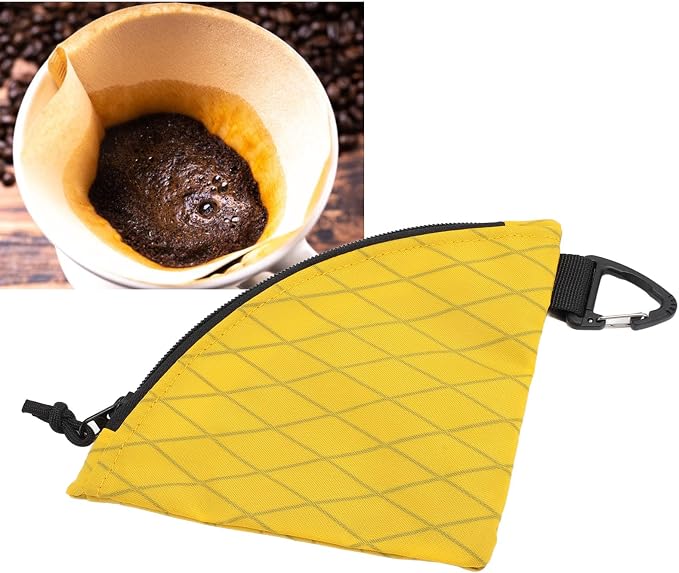 Coffee Filter Paper Storage Bag, Nylon Polyester Filter Holder - Image 8