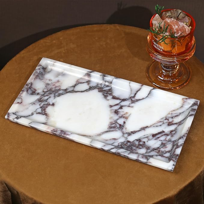 DUANYAN Natural Marble Tray, Coffee Table, Paper Cup, Cake Display, Coffee bar - Image 9