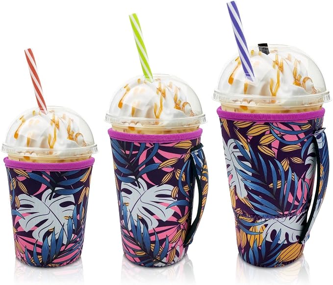 Iced Coffee Sleeve Insulator Sleeves by AJLTPA