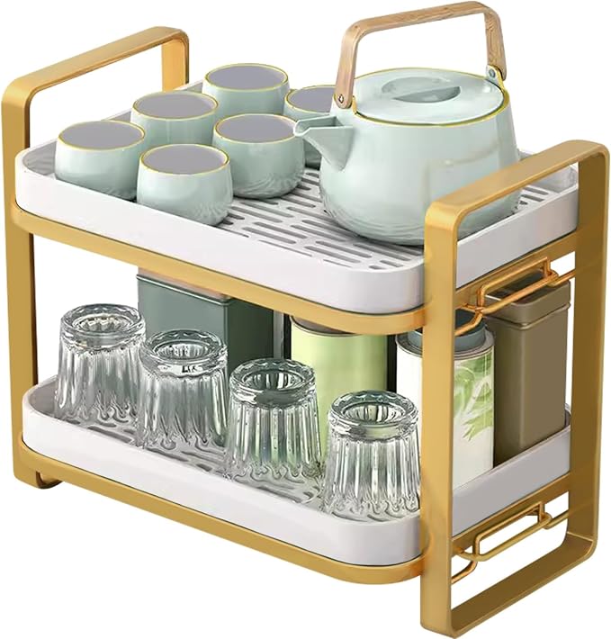 WAYUTO 2-Tier Mugs Drying Rack by WAYUTO