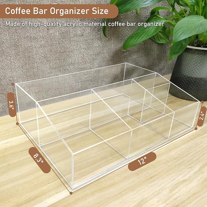 Acrylic Coffee Bar Station Organizer - Image 6