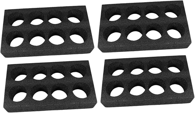 8-Hole Takeout Coffee Cup Tray 4Pcs Beverage Carrier Cup Carry Holder by Holibanna