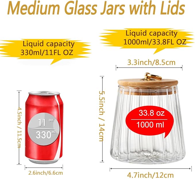 Viovian 34oz Vintage Glass Jar - Image 2