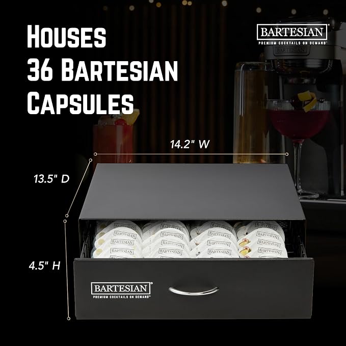 Bartesian Carbon Steel Cocktail Capsule Drawer - Image 5