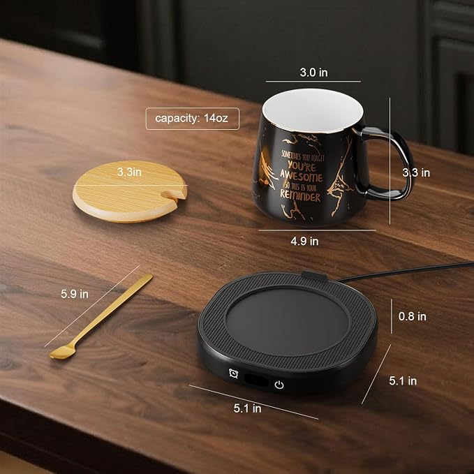Coffee Mug Warmer, You are Awesome Mug - Image 6