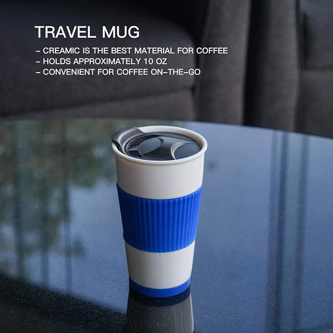 Ceramic Double Wall Insulated Travel Coffee Cup - Image 5