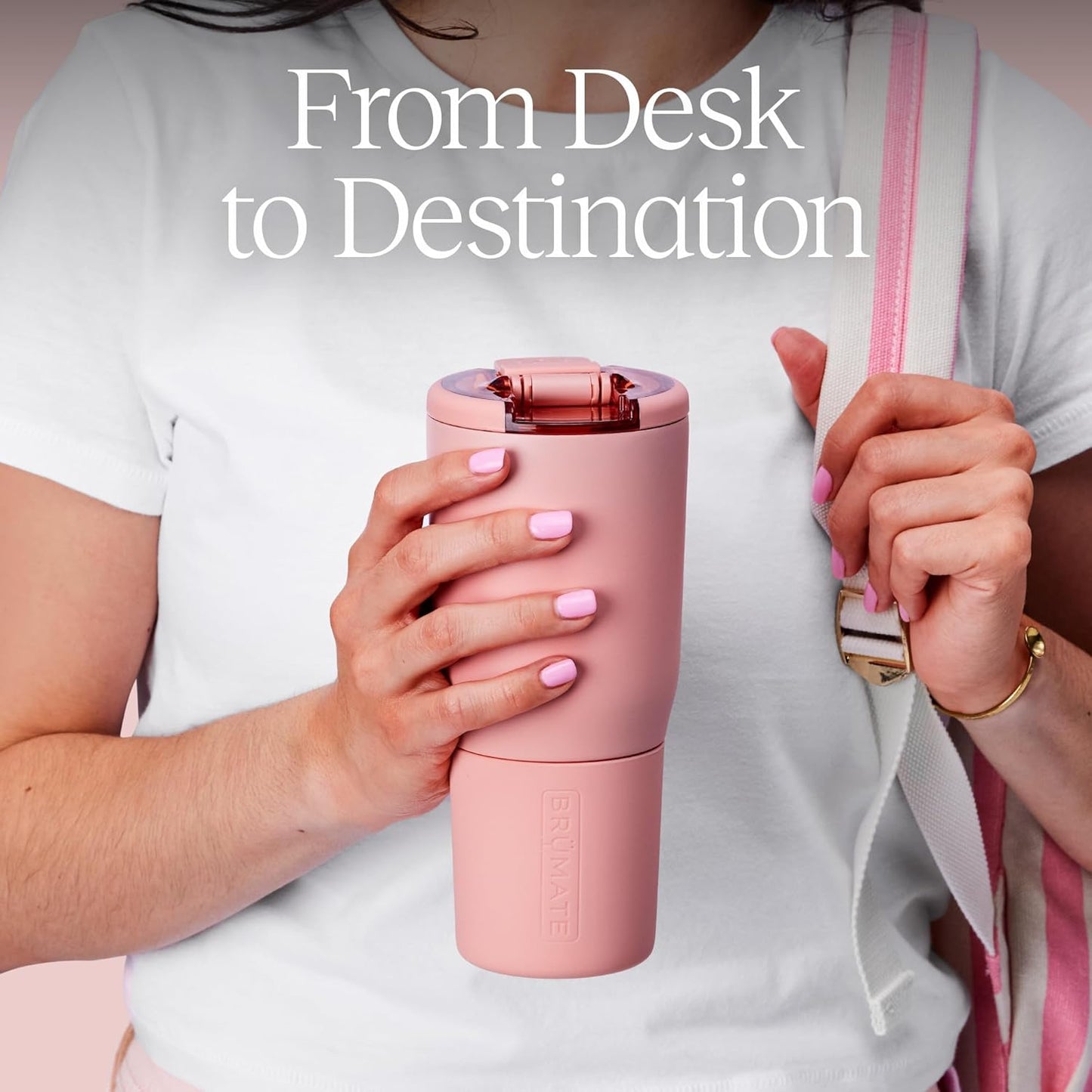 BrüMate Nav 35oz 100% Leak Proof Insulated Travel Tumbler with Magnetic BevLock™ Lid - Double Wall Cup-Holder Friendly Stainless Steel Mug (Eclipse)
