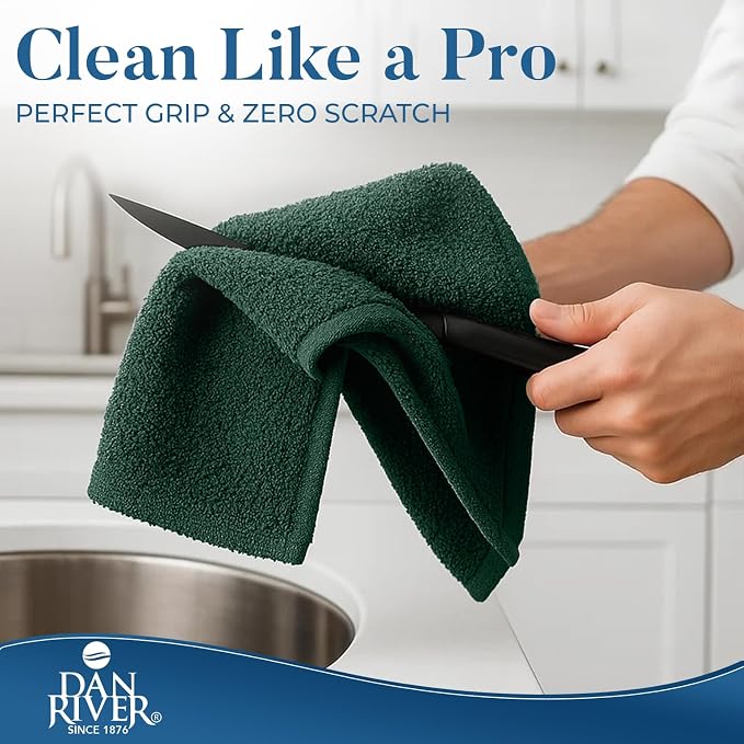 DAN RIVER Kitchen Bar Mops, 16 by 19 Inches, 100% Cotton Super Absorbent - Image 6