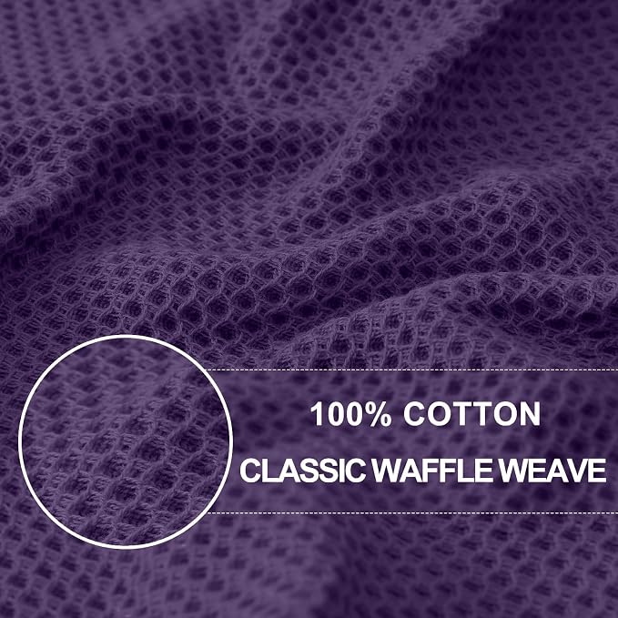 Homaxy 100% Cotton Waffle Weave Kitchen Dish Cloths, Ultra Soft Absorbent Quick - Image 2