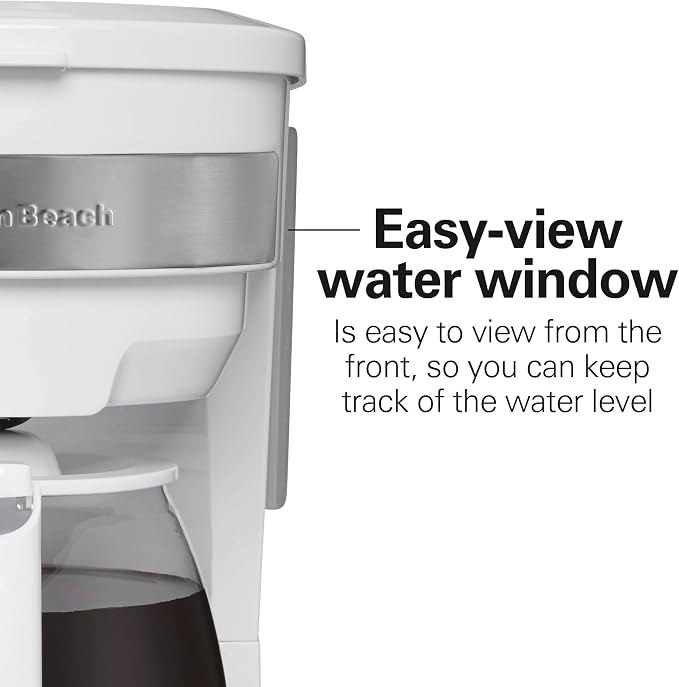 Hamilton Beach 12 Cup Programmable Drip Coffee Maker Machine, Regular & Bold - Image 8