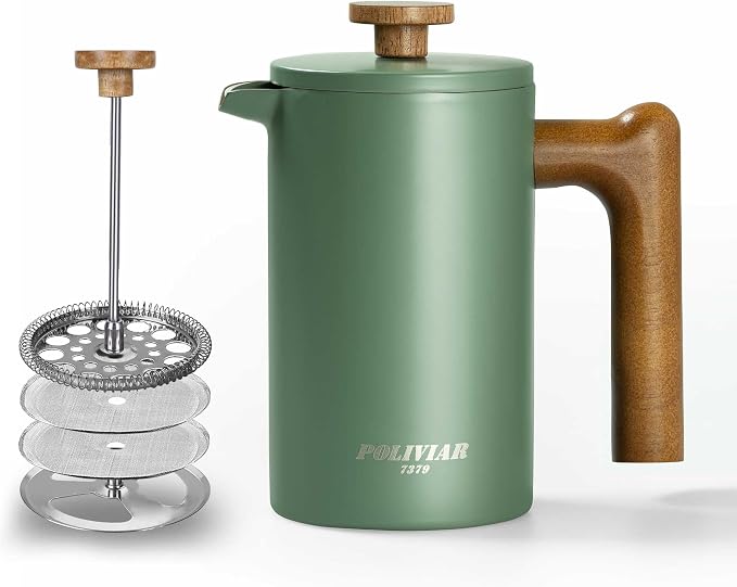 POLIVIAR French Press Coffee Maker, 21 oz Coffee Press by POLIVIAR7379