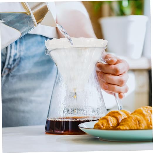 Housoutil 2pcs Thickened Heat Resistant Glass Coffee Filter Dripper Large - Image 9