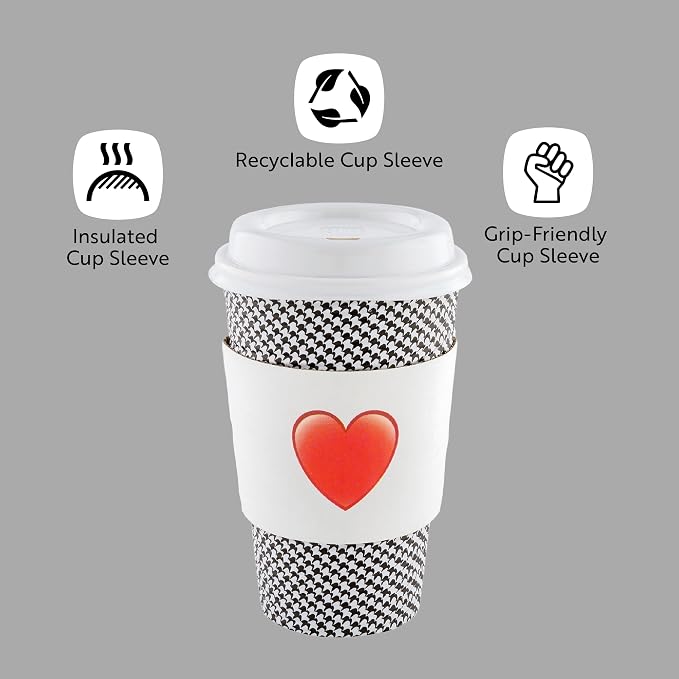 Restaurantware Coffee Cup Sleeves 50 Pack Fits 12, 20 oz Coffee Cups Disposable - Image 4