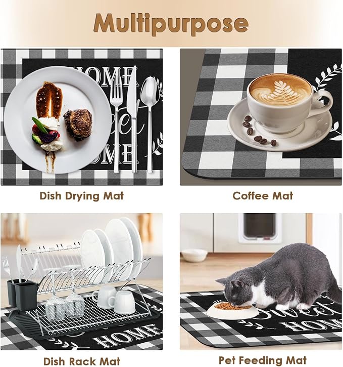 Arttown Coffee Mat for Countertops, Fit Under Coffee Maker Espresso Machine - Image 6