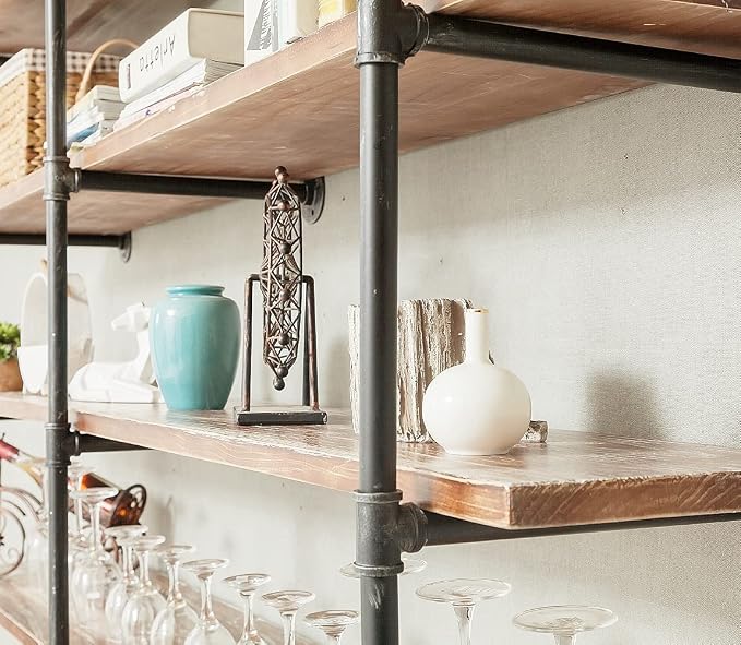 Industrial Wall Mounted Iron Floating Pipe - Image 7