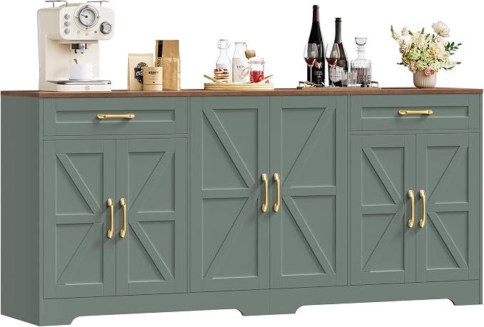 BOTLOG 71” Large Sideboard Buffet Cabinet by BOTLOG