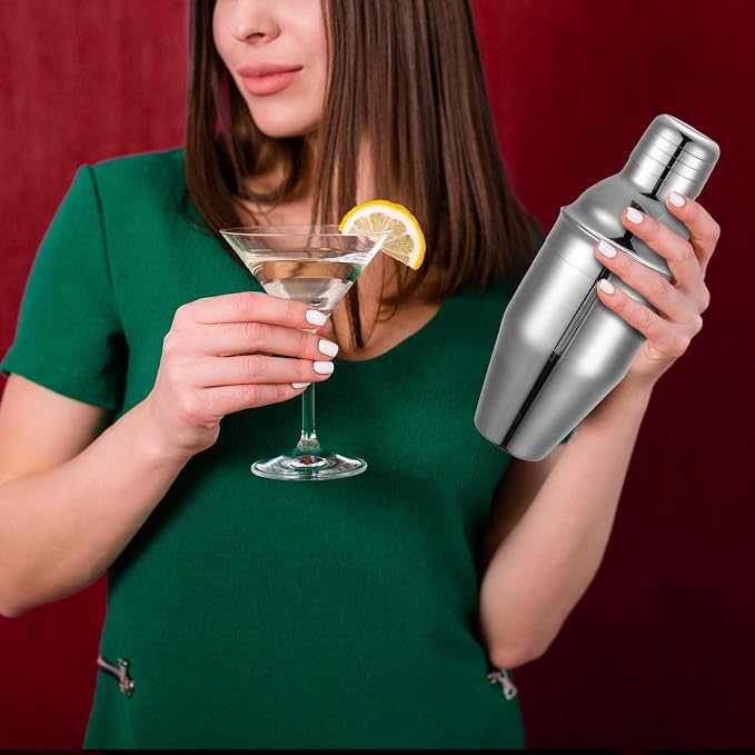 Nitial 9 Pcs Bar Cocktail Shaker Professional Stainless Steel Martini Drink - Image 5